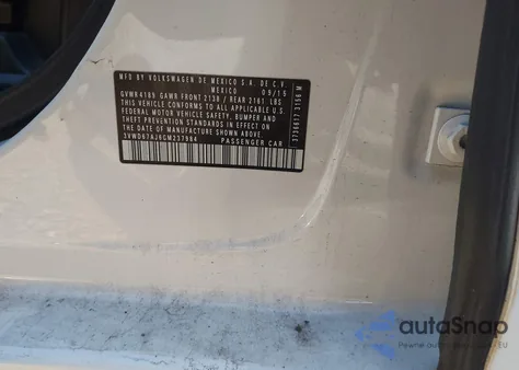 2016 Volkswagen Jetta 1.4T Se from USA, damaged, VIN 3VWD67AJ6GM237984